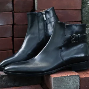 Bruno Magli Dress Shoes^Angiolini Leather Dress Boot Black
