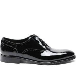 Bruno Magli Dress Shoes^Arno Sera Plain-Toe Balmoral Oxford Patent Black