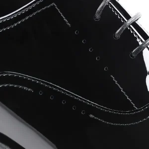 Bruno Magli Dress Shoes^Arno Sera Plain-Toe Balmoral Oxford Patent Black