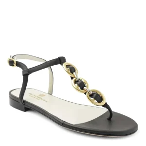 Bruno Magli Sandals & Slides^Marina Leather Embellished Thong Sandal Black