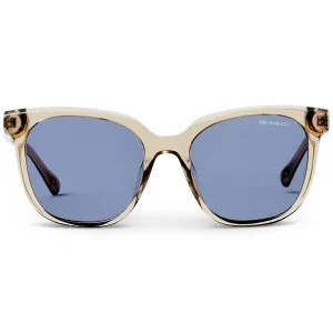 Bruno Magli Sunglasses^Monas Limited Edition Women's Oversized Sunglasses Crystal Nude