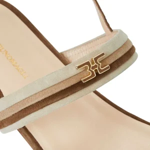 Bruno Magli Sandals & Slides^Portia Sandal Brown/Natural Suede Brown Suede