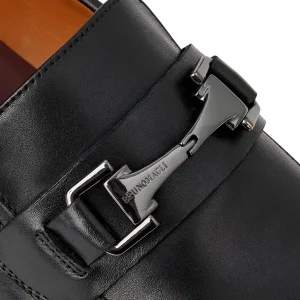 Bruno Magli Dress Shoes^Raging Bit Leather Loafer Black
