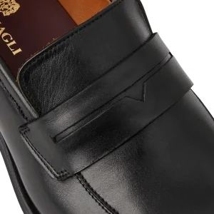 Bruno Magli Dress Shoes^Raging Leather Penny Loafer Black