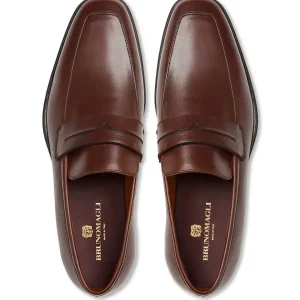 Bruno Magli Dress Shoes^Raging Leather Penny Loafer Cognac