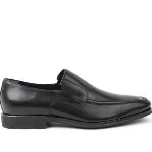 Bruno Magli Dress Shoes^Raging Leather Slip-On Black Leather