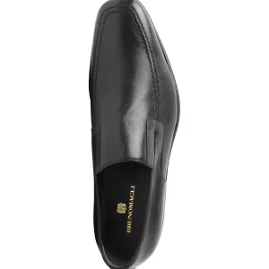 Bruno Magli Dress Shoes^Raging Leather Slip-On Black Leather