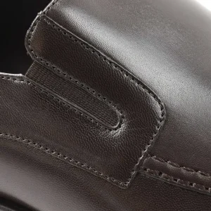 Bruno Magli Dress Shoes^Raging Leather Slip-On Dark Brown Leather