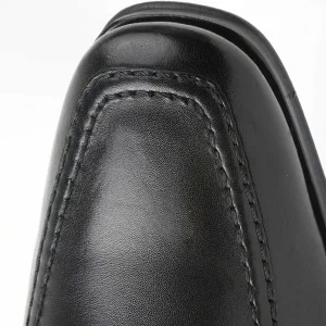 Bruno Magli Dress Shoes^Raging Leather Slip-On Black Leather