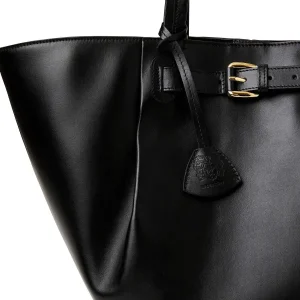 Bruno Magli Handbags^Tessa Black Calf Tote Black Leather
