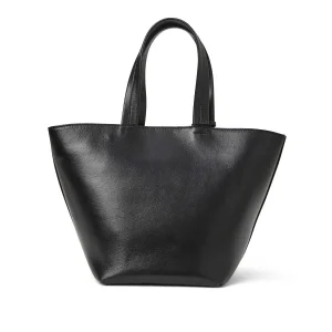 Bruno Magli Handbags^Tessa Mini Tote Black Calf Black Leather