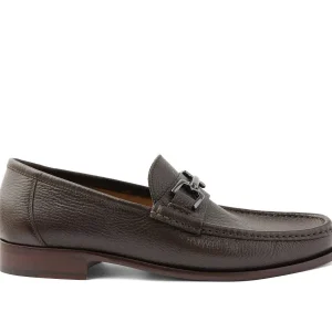 Bruno Magli Dress Shoes^Trieste Classic Leather Moccasin Dark Brown Cervo