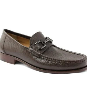 Bruno Magli Dress Shoes^Trieste Classic Leather Moccasin Dark Brown Cervo