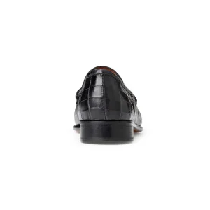 Bruno Magli Loafers & Slip-Ons^Trieste Classic Moccasin- Black Croc Black Croc-Print Leather