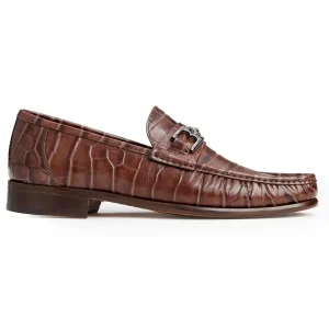 Bruno Magli Dress Shoes^Trieste Classic Moccasin- Brown Croc Brown Croc-Print Leather