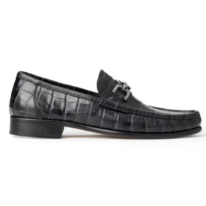 Bruno Magli Loafers & Slip-Ons^Trieste Classic Moccasin- Black Croc Black Croc-Print Leather
